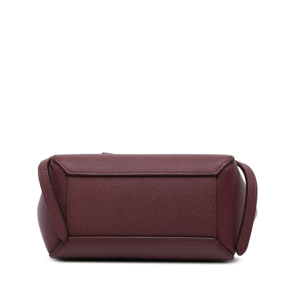 Pre-owned Celine Pico Grained Calfskin Belt Bag Red