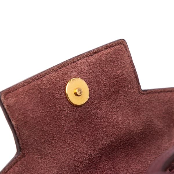 Pre-owned Celine Pico Grained Calfskin Belt Bag Red