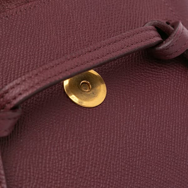Pre-owned Celine Pico Grained Calfskin Belt Bag Red