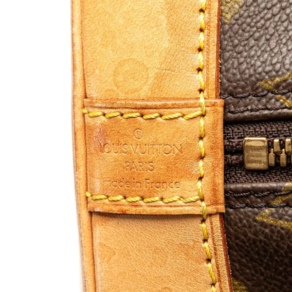 Pre-owned Louis Vuitton Monogram Alma PM Brown