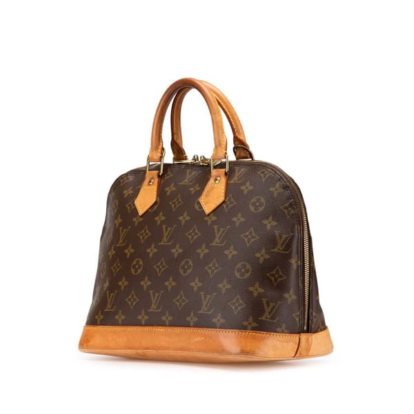 Pre-owned Louis Vuitton Monogram Alma PM Brown