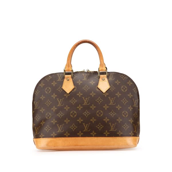 Pre-owned Louis Vuitton Monogram Alma PM Brown