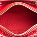 Miniatyrbilde 4 av 10: Pre-owned Dior Medium Patent Cannage Lady Dior Red
