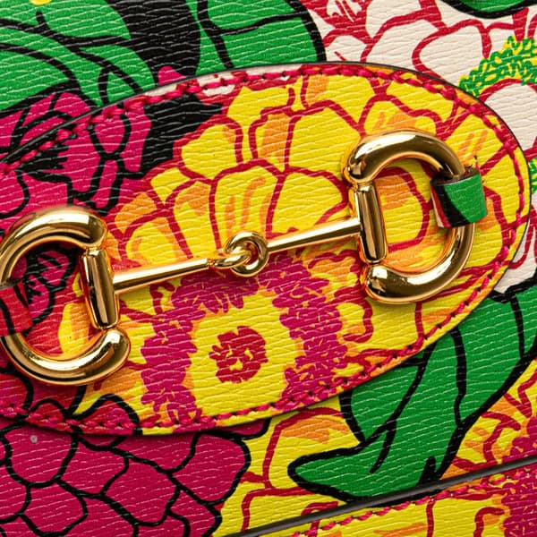 Pre-owned Gucci Ken Scott Mini Textured Calfskin Pomponica Horsebit 1955 Top Handle Bag Pink