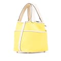 Miniatyrbild 2 av 10: Pre-owned Hermès Toile Goeland and Swift Cargo Picotin Lock 18 Yellow
