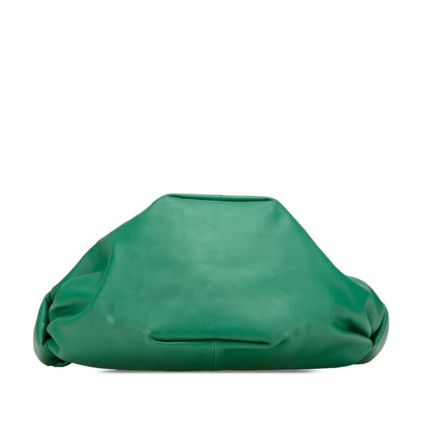Pre-owned Bottega Veneta Mini Nappa Double Knot Bag Green