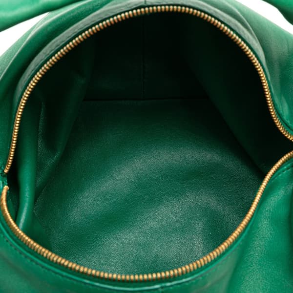 Pre-owned Bottega Veneta Mini Nappa Double Knot Bag Green