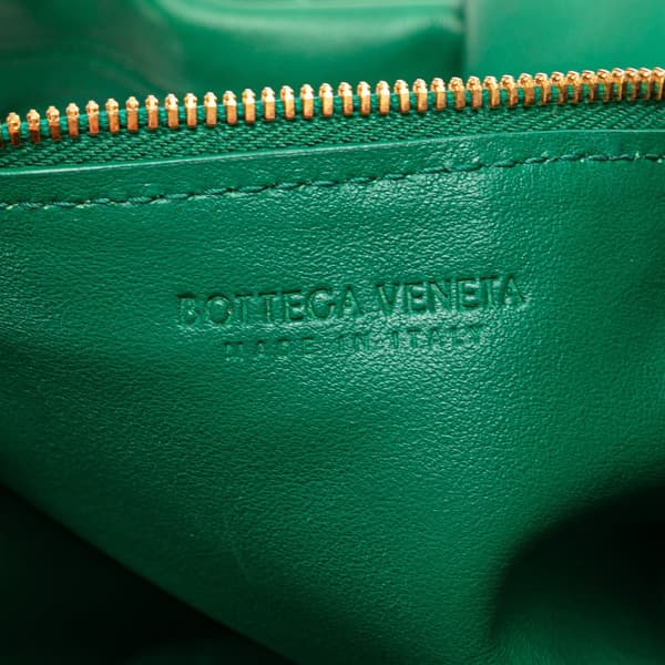 Pre-owned Bottega Veneta Mini Nappa Double Knot Bag Green