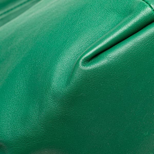 Pre-owned Bottega Veneta Mini Nappa Double Knot Bag Green