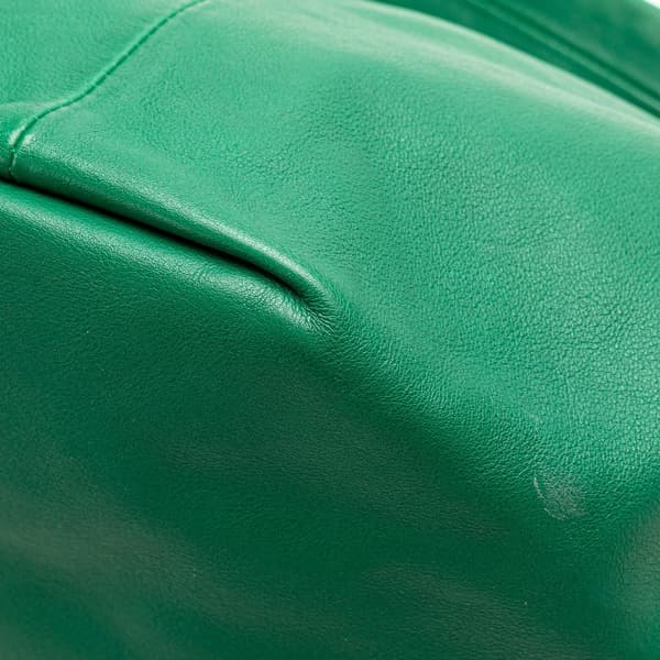 Pre-owned Bottega Veneta Mini Nappa Double Knot Bag Green