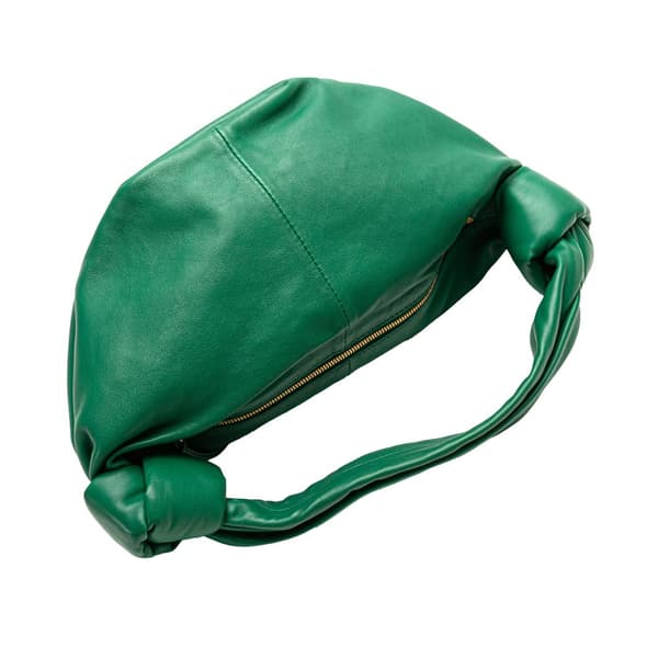 Pre-owned Bottega Veneta Mini Nappa Double Knot Bag Green