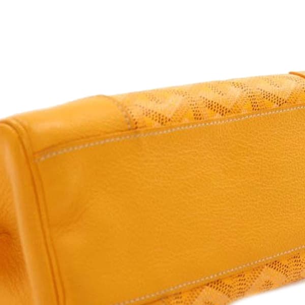 Pre-owned Goyard Mini Goyardine Saigon Souple Yellow