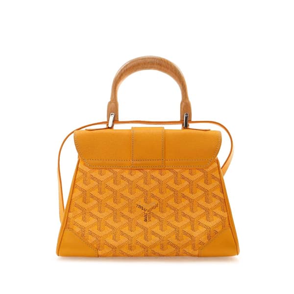 Pre-owned Goyard Mini Goyardine Saigon Souple Yellow