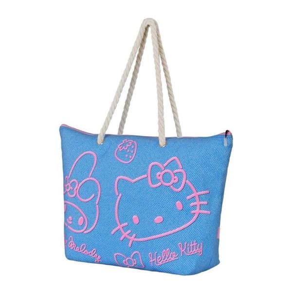 Solsäck Strand - Hello Kitty Denim - Blå - One Size
