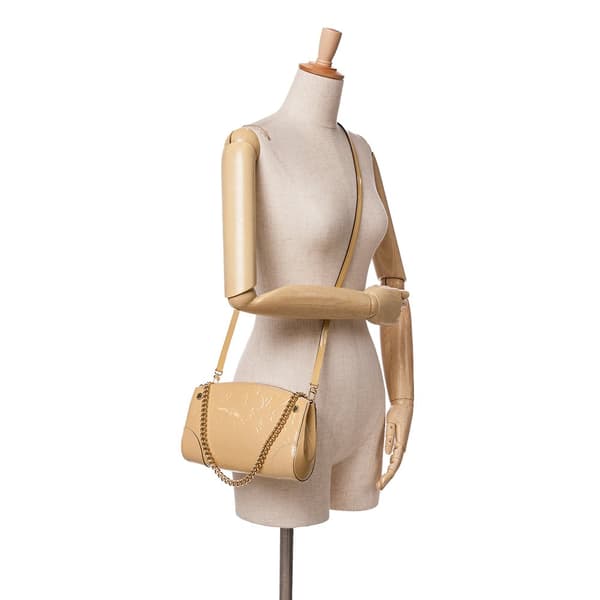 Pre-owned Louis Vuitton Monogram Vernis Santa Monica Brown
