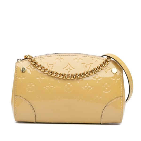 Pre-owned Louis Vuitton Monogram Vernis Santa Monica Brown