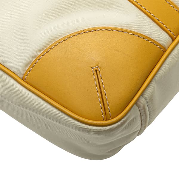 Pre-owned Prada Tessuto Satchel White