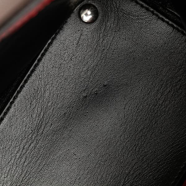 Pre-owned Balenciaga Mini Leather Papier A6 Zip Around Satchel Red