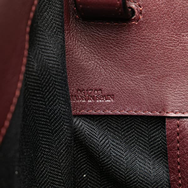 Pre-owned LOEWE Small Bicolor Calfskin Hammock Bag Red