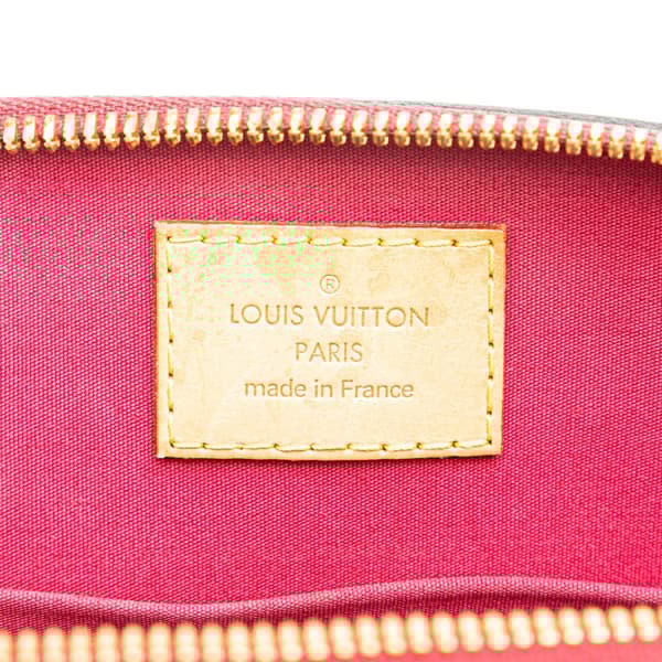 Pre-owned Louis Vuitton Monogram Vernis Alma BB Red