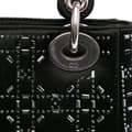 Miniatyrbild 8 av 10: Pre-owned Dior Mini Satin Cannage Strass Crystal Embellished Lady Dior Black