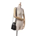 Miniatyrbild 10 av 10: Pre-owned Dior Mini Satin Cannage Strass Crystal Embellished Lady Dior Black