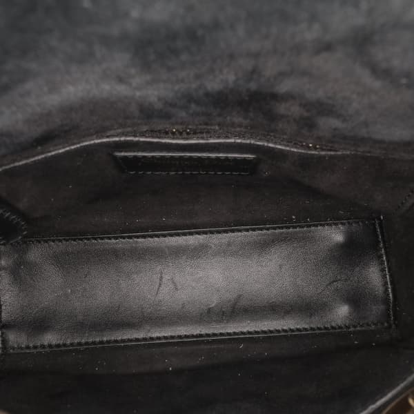 Pre-owned Dior Mini Lambskin Cannage Studded Supple Lady Dior Black