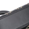 Miniatyrbild 8 av 10: Pre-owned Dior Mini Lambskin Cannage Studded Supple Lady Dior Black