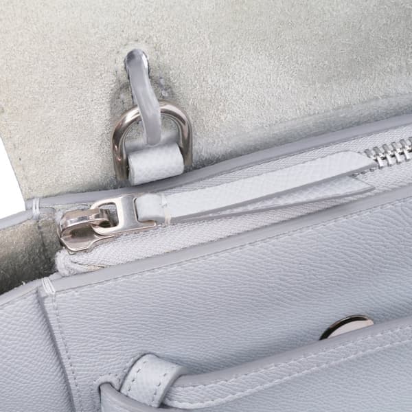 Pre-owned Celine Nano Grained Calfskin Belt Bag Gray