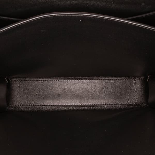Pre-owned Saint Laurent Medium Grain de Poudre Cassandra Top Handle Bag Brown