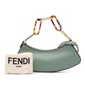 Pikkukuva 10 / 10: Pre-owned Fendi Leather O'lock Swing Satchel Green
