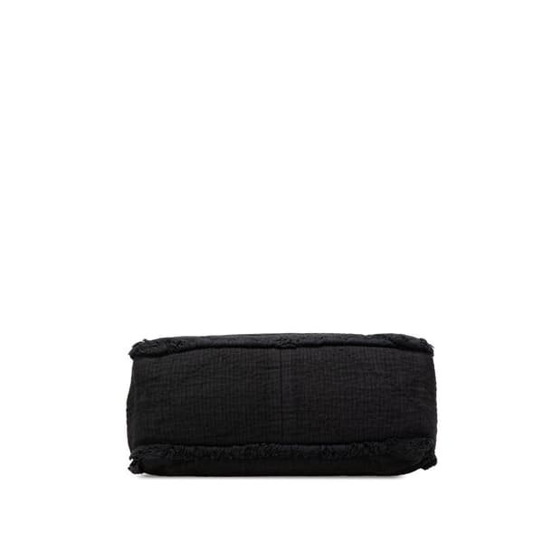 Pre-owned Chanel Medium CC Double Face Deauville Tote Black