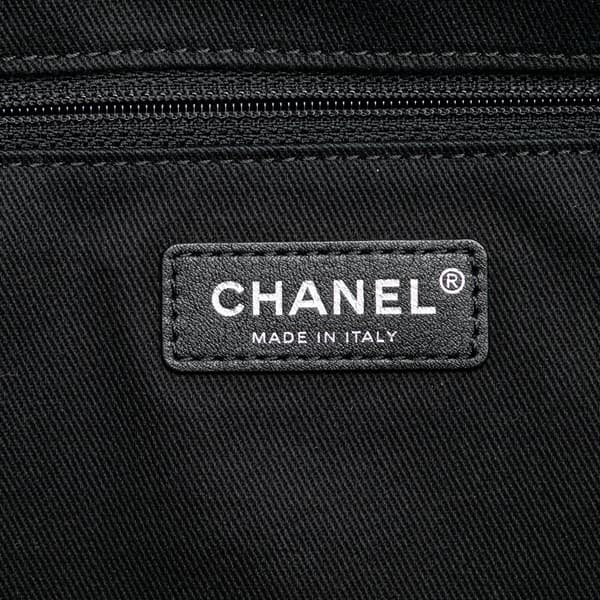 Pre-owned Chanel Medium CC Double Face Deauville Tote Black
