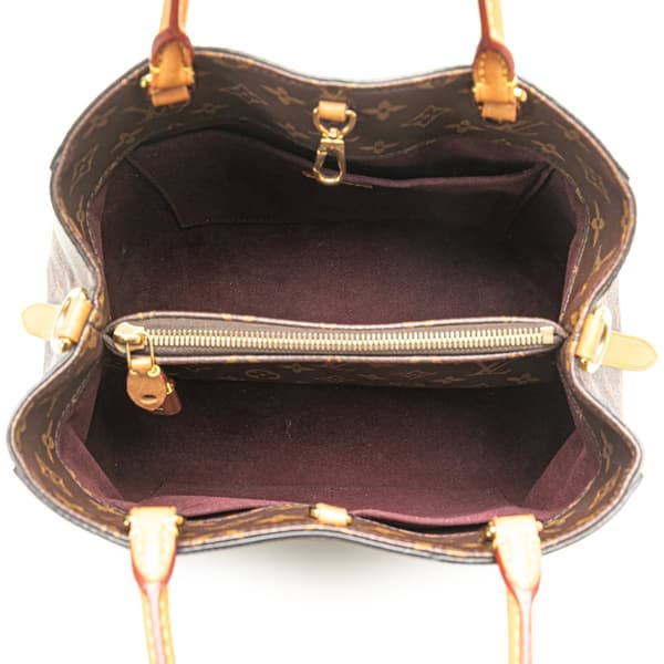 Pre-owned Louis Vuitton Monogram Montaigne MM Brown