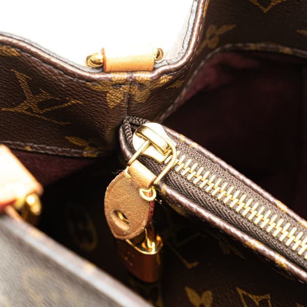 Pre-owned Louis Vuitton Monogram Montaigne MM Brown