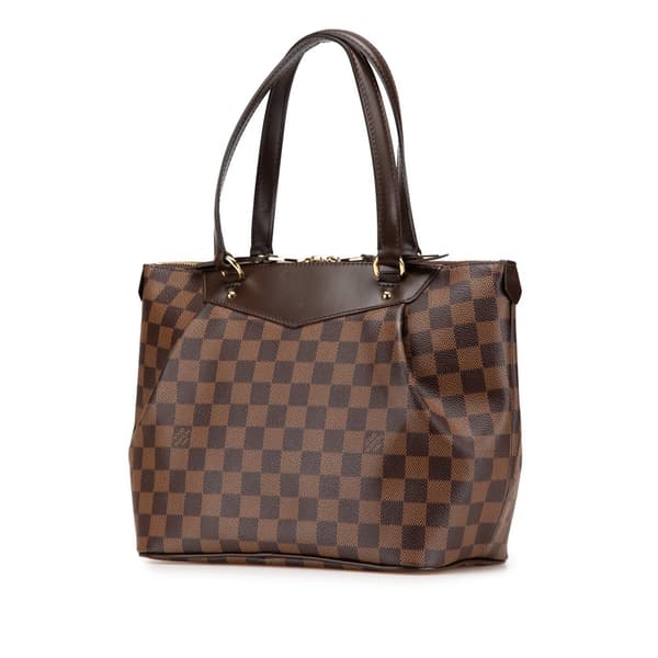 Pre-owned Louis Vuitton Damier Ebene Westminster PM Brown