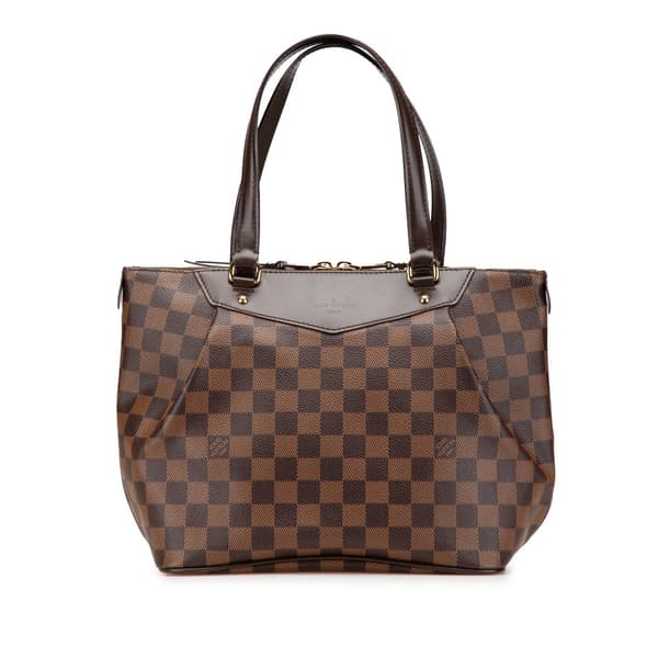 Pre-owned Louis Vuitton Damier Ebene Westminster PM Brown