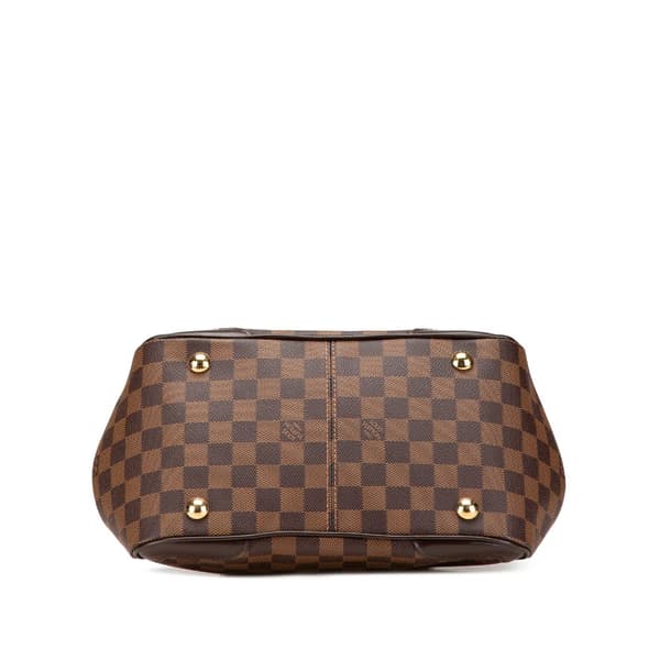 Pre-owned Louis Vuitton Damier Ebene Verona PM Brown