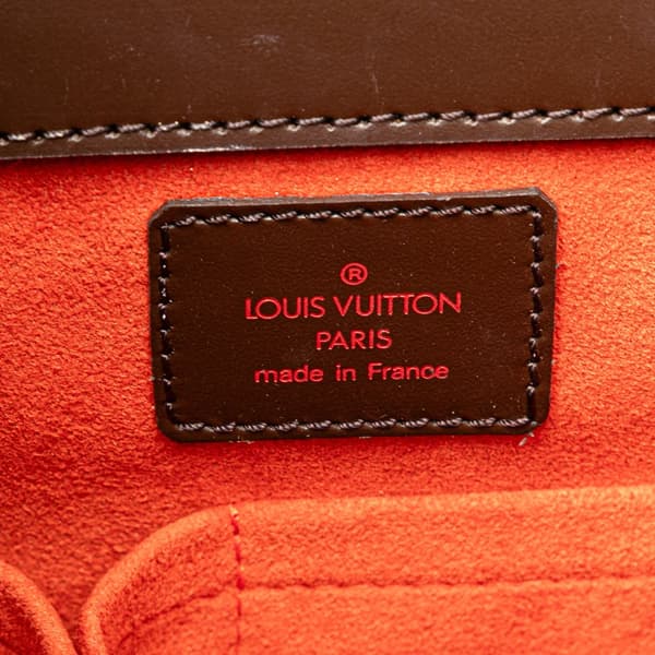 Pre-owned Louis Vuitton Damier Ebene Sarria Seau Brown