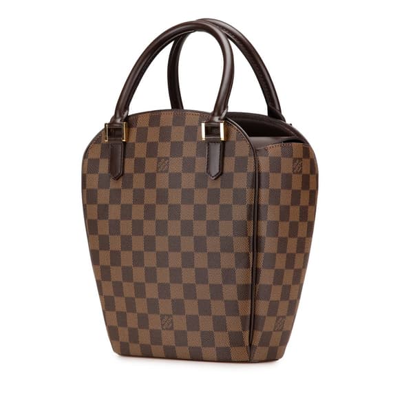 Pre-owned Louis Vuitton Damier Ebene Sarria Seau Brown