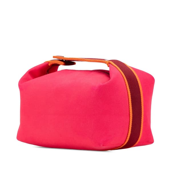 Pre-owned Hermès Small Toile Bride A Brac Pink