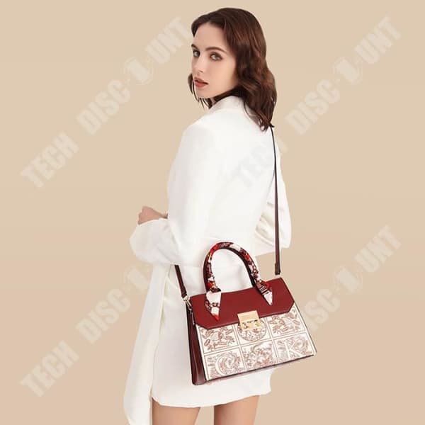 TD® Mode brud röd bröllopsväska kvinnlig mamma tote bag ny all-match kvinnlig stor kapacitet bärbar väska trendväska