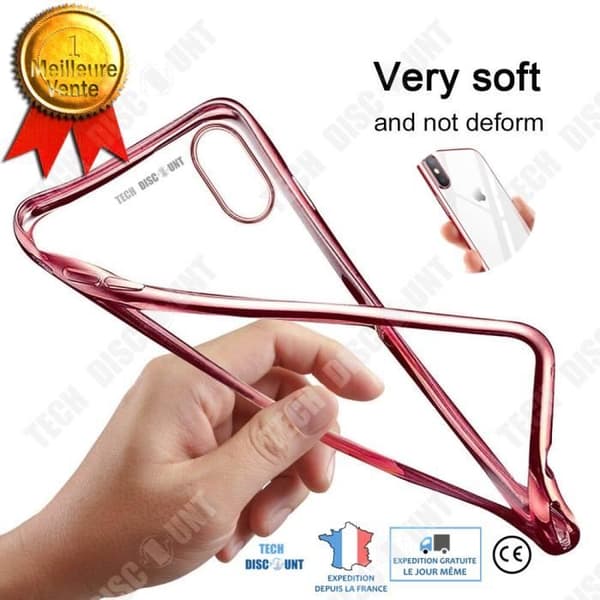 TD® Clear Phone Case Lätt och slitstark Passar iPhone X XS Plus