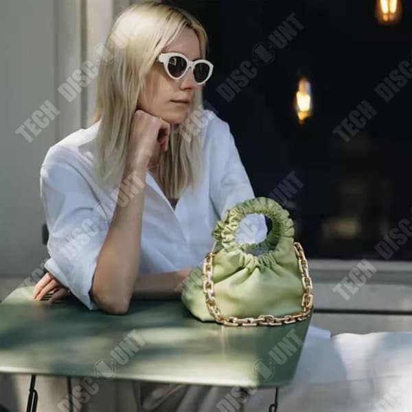 TD® Fashion läder viker high-end damväskor ins bloggaren Xiaohongshu populär stil molnväska moderiktig damväska
