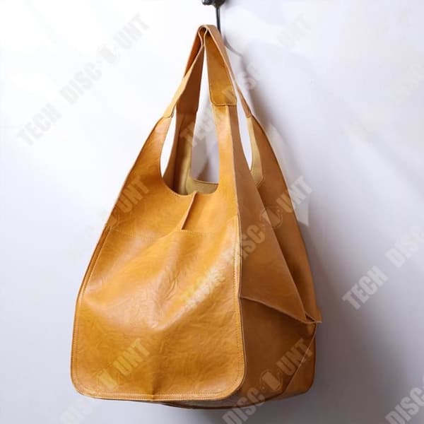TD® Fashion hink typ tote kvinnor ryggsäck ny retro enkel stor väska mjukt läder stor kapacitet enkel axel bärbar