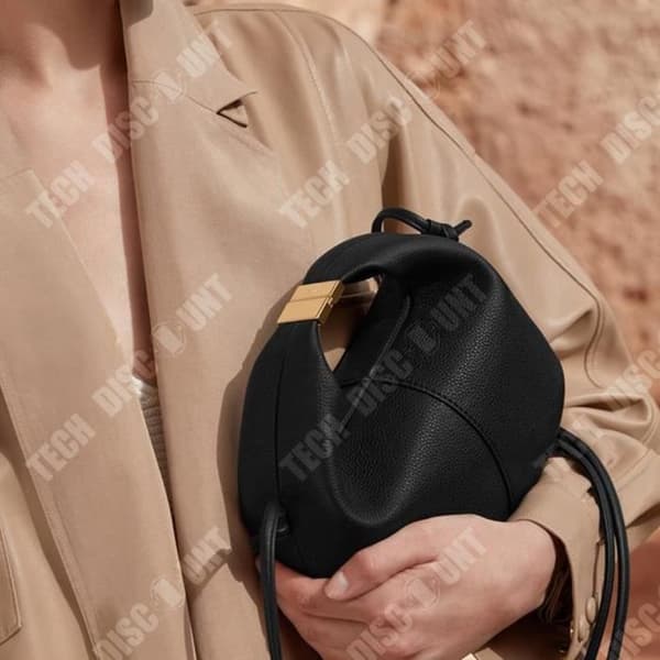 TD® Bento-väska i äkta läder Rope Knot One Shoulder Chain Bag Dubbel Crossbody Damväska Nisch Mode Design Handväska