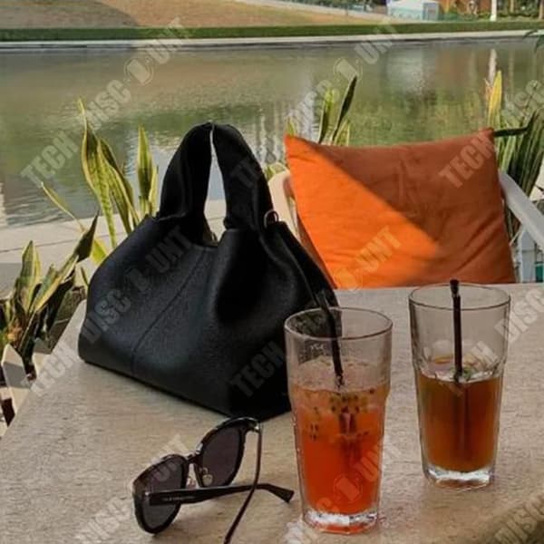 TD® Niche Kohudsväska Cloud Shoulder Handväska Väska Nytt mode ryggsäck Damväska Dumpling Messenger Armpit Bag
