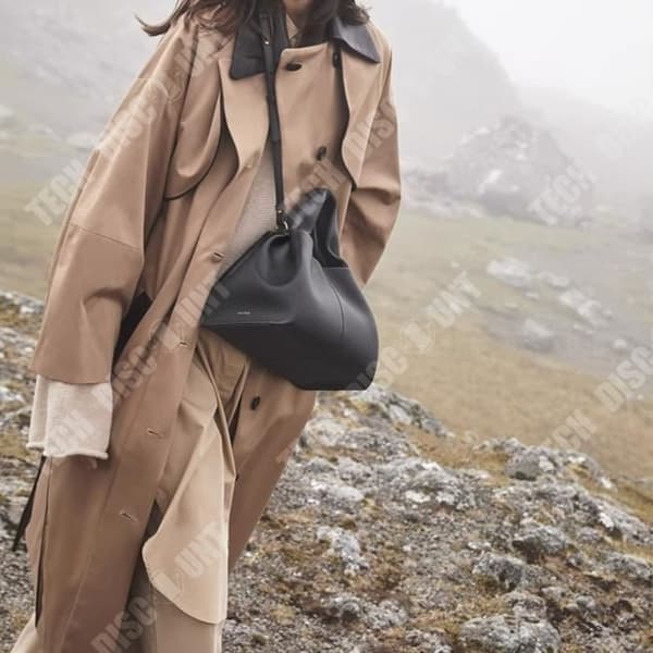 TD® Niche Kohudsväska Cloud Shoulder Handväska Väska Nytt mode ryggsäck Damväska Dumpling Messenger Armpit Bag