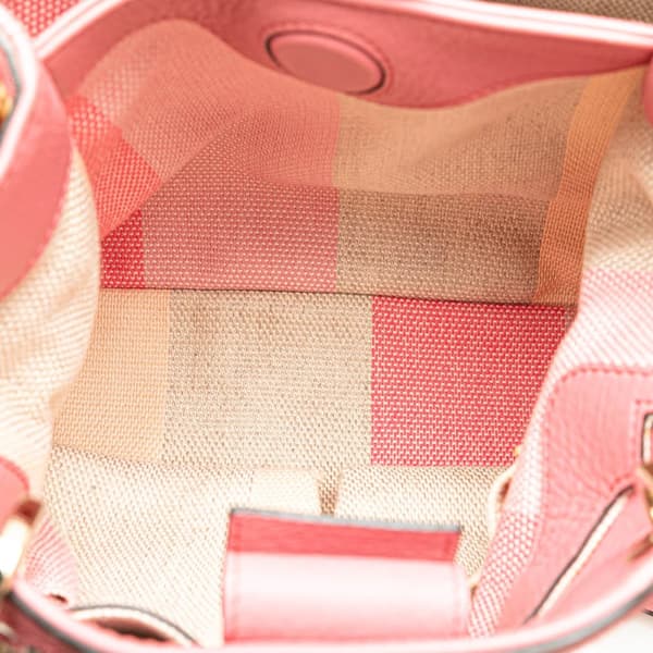 Pre-owned Gucci Small Raffia Bamboo Shopper Satchel Brown