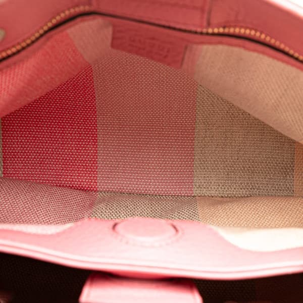 Pre-owned Gucci Small Raffia Bamboo Shopper Satchel Brown